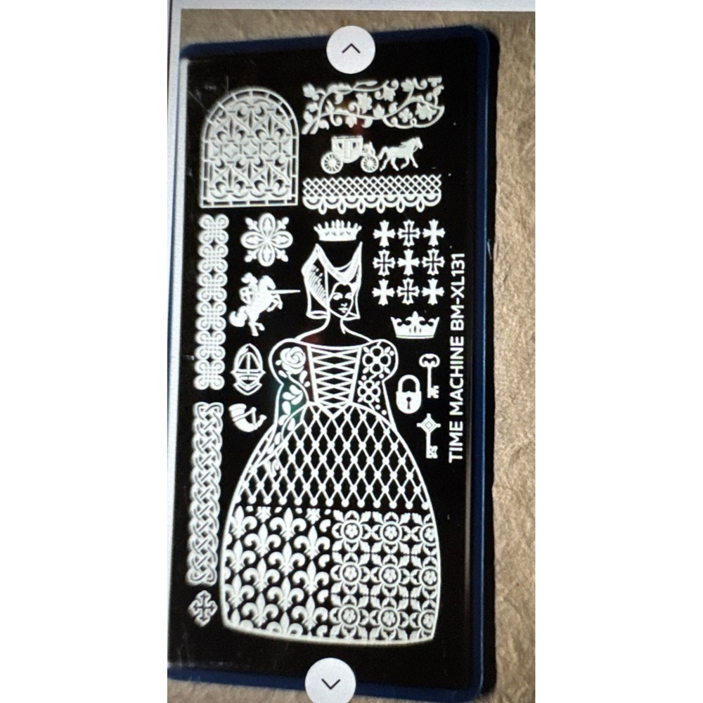 HTF Maniology Bundle Monster Time Machine BM-XL131 Ball Party Nail Stamp Plate